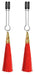 Pinces à tétons Glamour rouges
