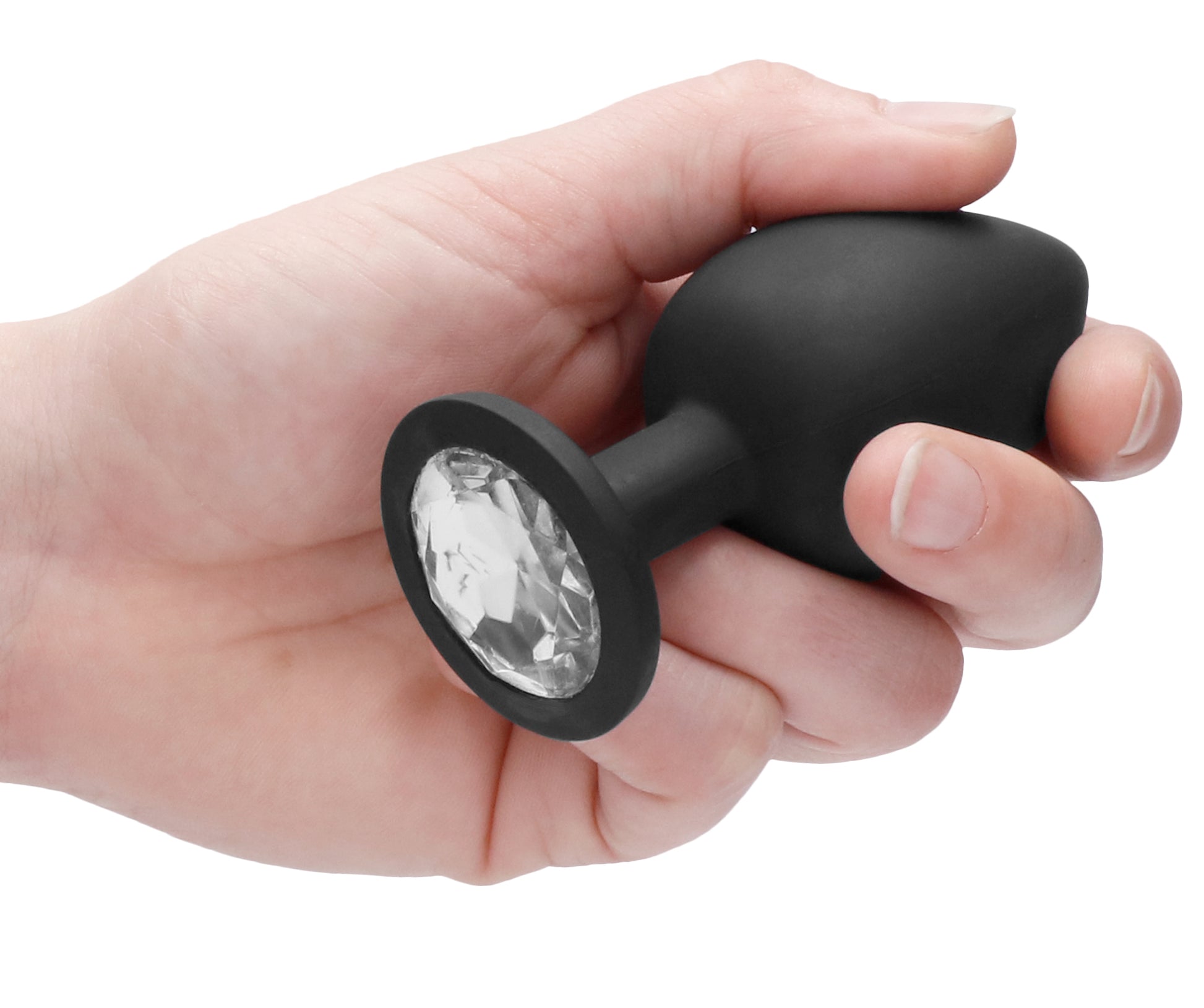 Plug anal silicone SELF MOTION 8 x 4 cm noir