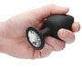 Plug anal silicone SELF MOTION 8 x 4 cm noir