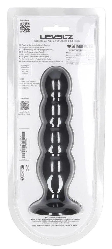 Plug avec Bille Quad Rattle 15 x 4cm