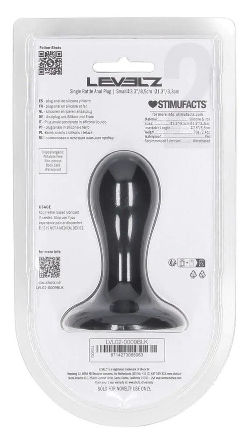 Plug avec Bille Single Rattle 7 x 3.2cm