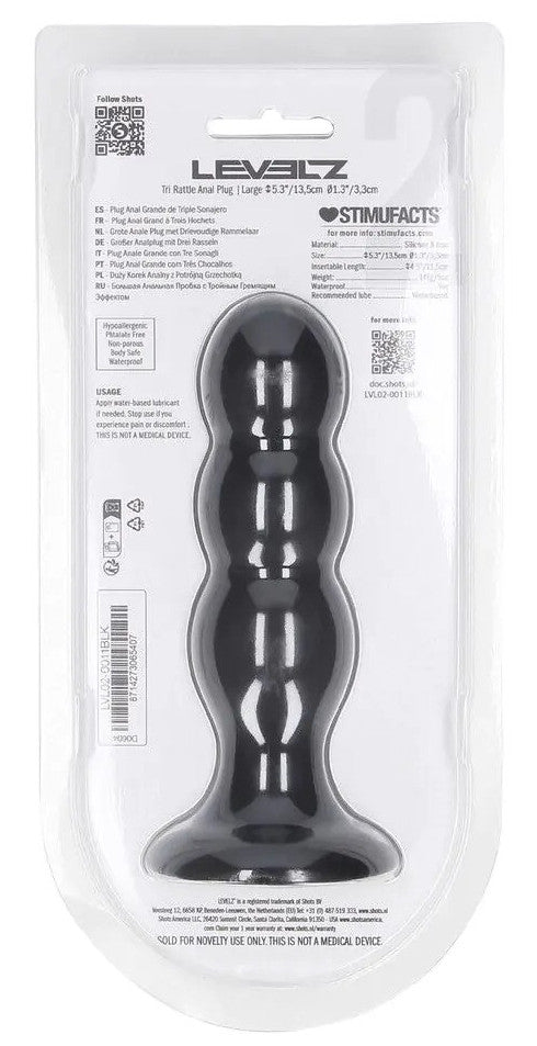 Plug avec Bille Tri Rattle 12 x 3.7cm