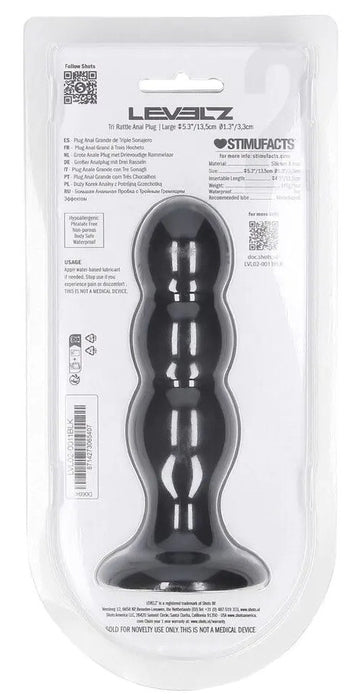 Plug avec Bille Tri Rattle 12 x 3.7cm