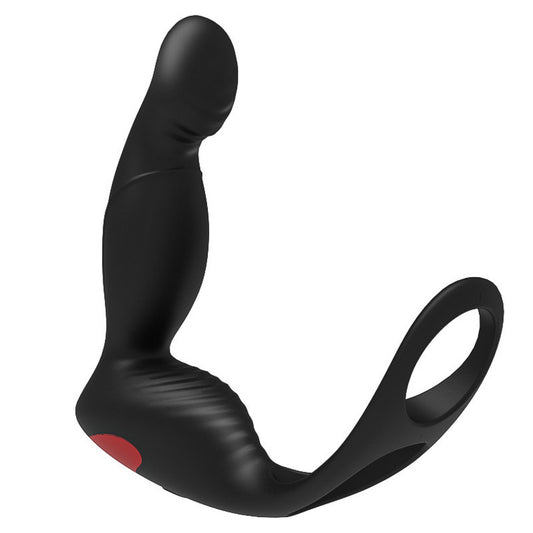 Plug avec Cockring Langer P-Spot 10 x 3 cm