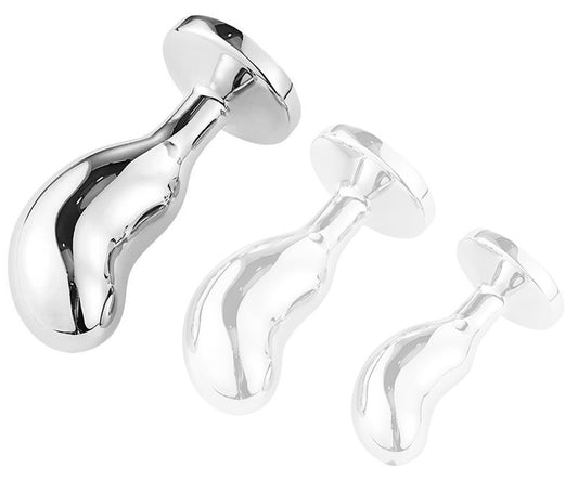 Plug Bean Silver L 9 x 3.5cm
