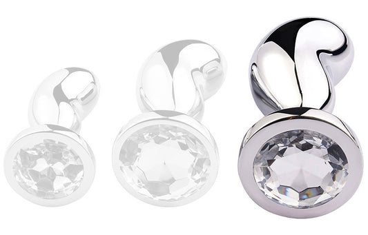 Plug Bean Silver L 9 x 3.5cm