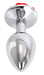 Plug Bijou anal Alu avec Rose 6 x 2.8 cm