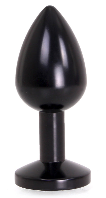 Plug Bijou Anal Alu Gem light 6 x 2.8 cm Noir