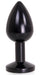 Plug Bijou Anal Alu Gem light 6 x 2.8 cm Noir