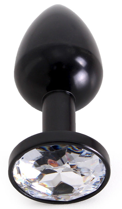 Plug Bijou Anal Alu Gem light 6 x 2.8 cm Noir