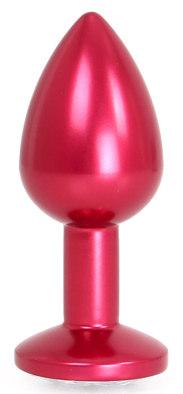 Plug Bijou Anal Alu Gem Light 6 x 2.8 cm Rouge