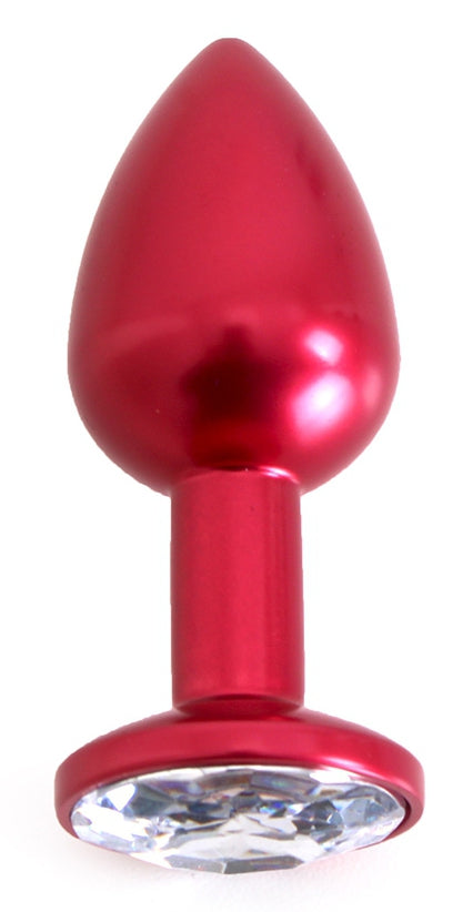 Plug Bijou Anal Alu Gem Light 6 x 2.8 cm Rouge