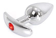Plug Bijou Anal avec Base arrondie Curve 6 x 2.8 cm - Bijou rouge