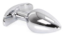Plug Bijou anal avec base arrondie Curve 6 x 2.8 cm - Bijou transparent