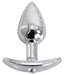Plug Bijou anal avec base arrondie Curve 6 x 2.8 cm - Bijou transparent