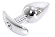 Plug Bijou anal avec base arrondie Curve 6 x 2.8 cm - Bijou transparent