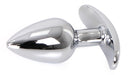 Plug Bijou anal avec base arrondie Curve 6 x 2.8 cm - Bijou transparent
