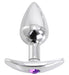 Plug Bijou anal avec base arrondie Curve 6 x 2.8 cm - Bijou Violet