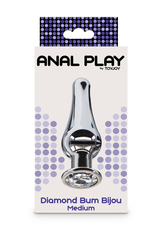 Plug Bijou anal Diamond Bum M 10 x 3.4cm