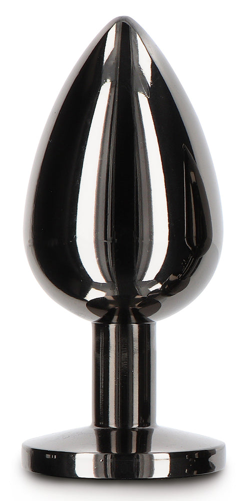 Plug Bijou Anal Diamond Jewel L 8 x 4cm Noir
