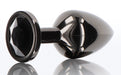 Plug Bijou Anal Diamond Jewel L 8 x 4cm Noir
