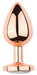 Plug Bijou anal PinkyGold L 8.5 x 4cm Bijou transparent