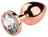 Plug Bijou anal PinkyGold S 6.5 x 2.7cm Bijou transparent
