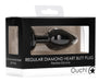 Plug Bijou Anal silicone Heart Noir 6 x 2.8 cm