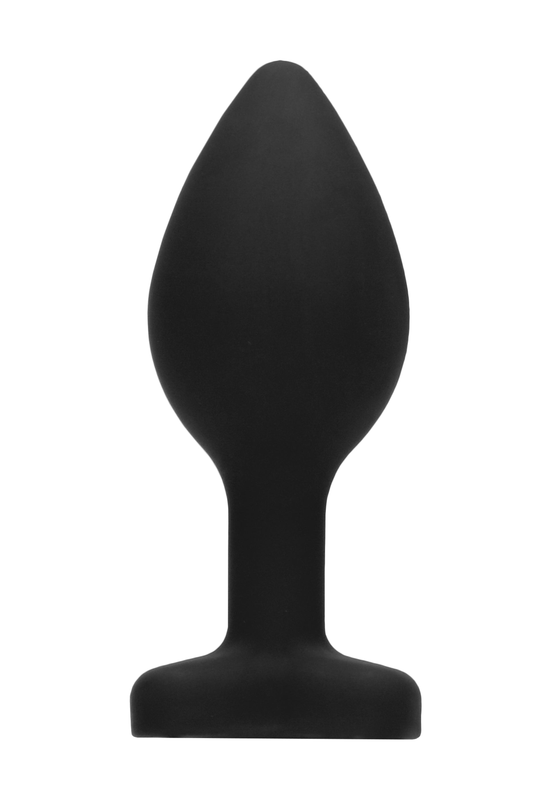 Plug Bijou Anal silicone Heart Noir 6 x 2.8 cm