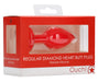 Plug Bijou Anal Silicone Heart Rouge 6 x 2.8 cm