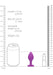 Plug Bijou Anal silicone Heart Violet 6 x 2.8 cm