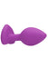 Plug Bijou Anal silicone Heart Violet 6 x 2.8 cm