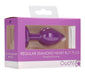 Plug Bijou Anal silicone Heart Violet 6 x 2.8 cm
