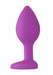 Plug Bijou Anal silicone Heart Violet 6 x 2.8 cm