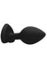 Plug Bijou Anal Silicone Heart Noir 7 x 3.5 cm