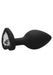 Plug Bijou Anal Silicone Heart Noir 7 x 3.5 cm