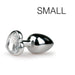 Plug bijou Argent en coeur - SMALL 6.3 x 2.6 cm