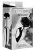 Plug Bijou avec Rose noire - 8.5 x 4.1 cm LARGE