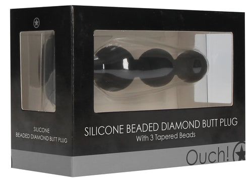 Plug Bijou Beaded Diamond 9.5 x 2.5 cm