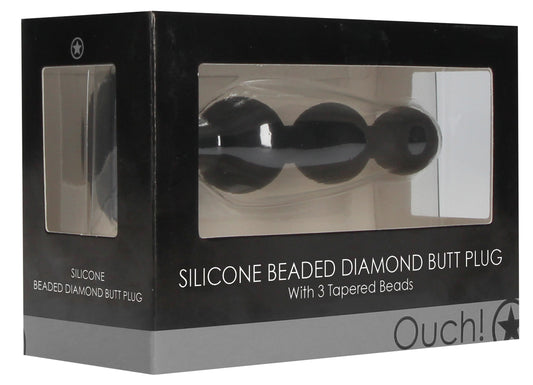 Plug Bijou Beaded Diamond 9.5 x 2.5 cm