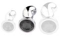 Plug Bijou Bean Silver M 7 x 3cm Noir