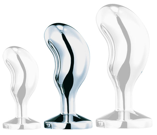 Plug Bijou Bean Silver M 7 x 3cm