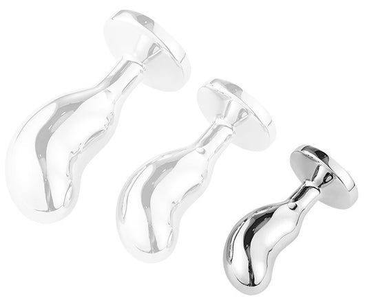 Plug Bijou Bean Silver S 6 x 2.3cm Rose