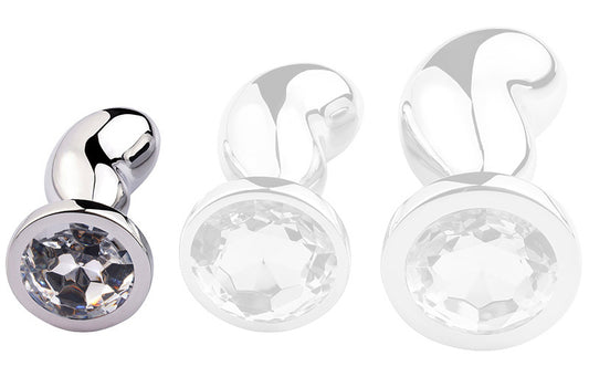 Plug Bijou BEAN SILVER S 6 x 2.3cm