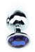 Plug bijou Bleu 8 x 4 cm