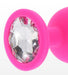 Plug Bijou Diamond Booty L 9 x 4cm Rose