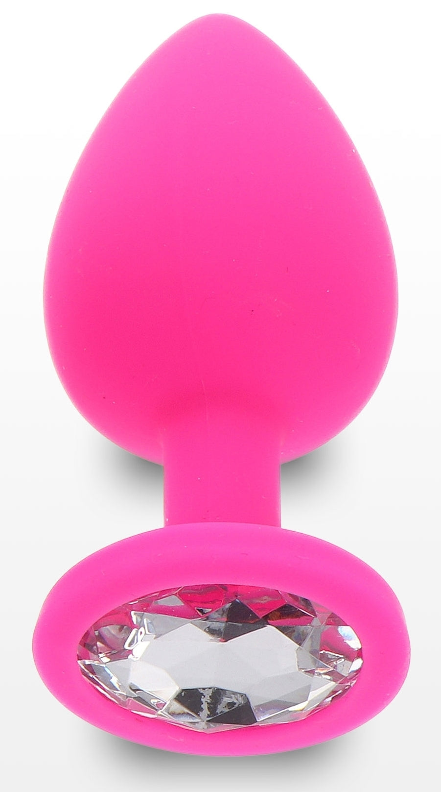 Plug Bijou Diamond Booty L 9 x 4cm Rose