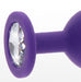 Plug Bijou Diamond Booty L 9 x 4cm Violet