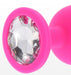 Plug Bijou Diamond Booty M 7 x 3.5cm Rose