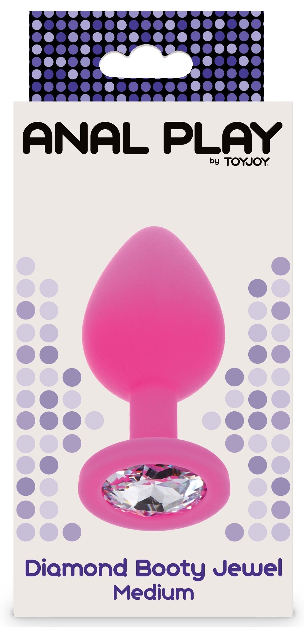 Plug Bijou Diamond Booty M 7 x 3.5cm Rose